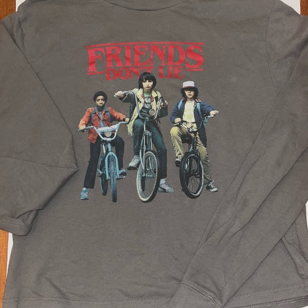 Kids and Teen STRANGERS THINGS shirt- long sleeve